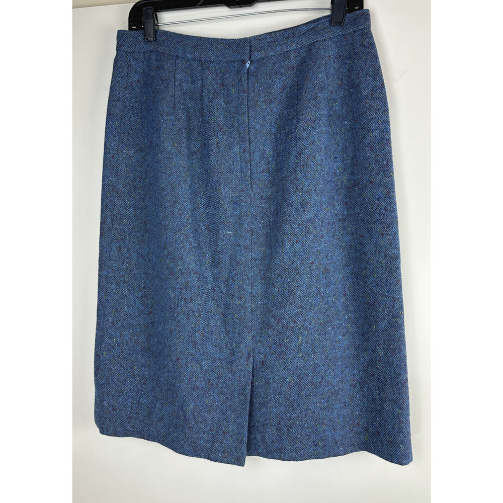 Donegal Wool Handwoven Made in Ireland Tweed Blazer & Skirt Set Blue No Size - Picture 12 of 14